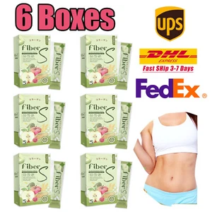 6x Fiber S Premix Drink Powder Bright Skin Prebiotic Reduce Belly Help Excretion - Picture 1 of 12