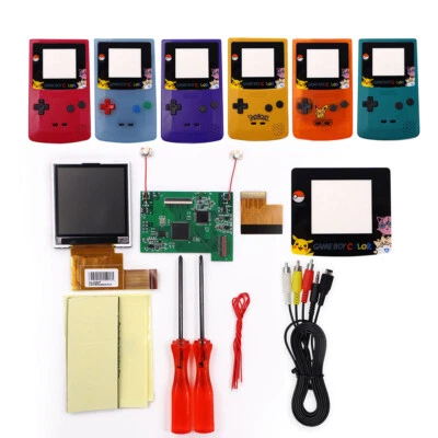 pikaqiu lens-TV 2.2" LCD High Brightness LCD Screen TV Out for Gameboy Color GBC - Image 1 of 4