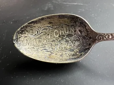 Mauch Chunk, Pa | Rare Antique Sterling Silver Souvenir Spoon |  Jim Thorpe • 101.39$