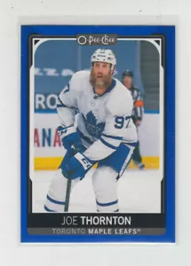 21/22 OPC Toronto Maple Leafs Joe Thornton Blue Border card #290 - Picture 1 of 2