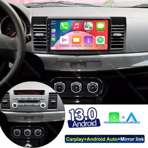 Apple Carplay For Mitsubishi Lancer 2008-2017 Android 13 Car Stereo Radio GPS BT - Picture 1 of 18