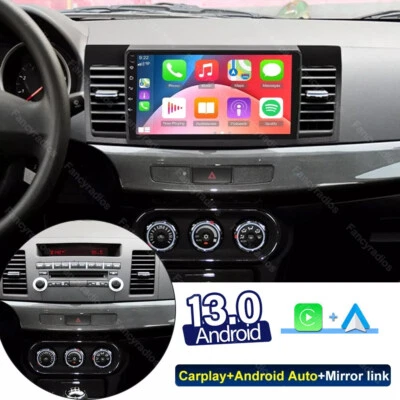 Apple Carplay For Mitsubishi Lancer 2008-2017 Android 13 Car Stereo Radio GPS BT - Image 1 of 4