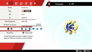 Cosmoem 6 IV ITA + Masterball - Pokemon Sword - Shield - Picture 1 of 1