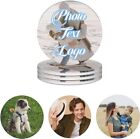 Custom Ceramic Coasters with Photo Text Custom Round Square Coasters for Drinks