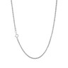Solid Diamond-Cut Rope Chain Necklace 14K White Gold 30 3.0mm