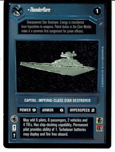 STAR WARS CCG DEATH STAR II RARE CARD THUNDERFLARE ex - Picture 1 of 1