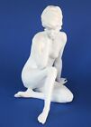 AK KAISER Biskuit-Porzellan Figur #489 "Meditation" nackte Frau Akt W. Gawantka