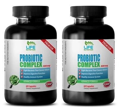 Cápsulas probióticas - COMPLEJO PROBIÓTICO 500mg - Flora intestinal saludable 2B Foto 1 de 4