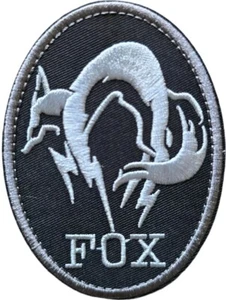 METAL GEAR SOLID FOX LOGO SWAT PS4 TACTICAL MILITARY MORALE HOOK PATCH - Picture 1 of 2