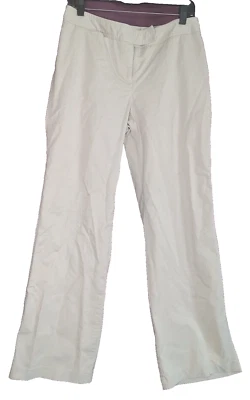 hillard & hanson stretch sz 10 cream womens slacks boot cut - Image 1 of 4