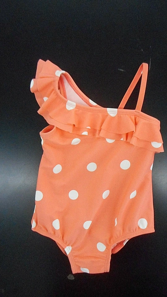 Infant/Toddler/Girls Turquoise & Peach 1PC. SwimSuit Sizes 9Mth., 18Mth., 3T & 5 - Image 1 of 1