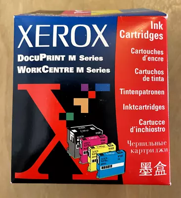 Xerox DocuPrint M Y101 Cyan Y102 Magenta Y103 Yellow Y100 Black Ink Cartridges - Image 1 of 4