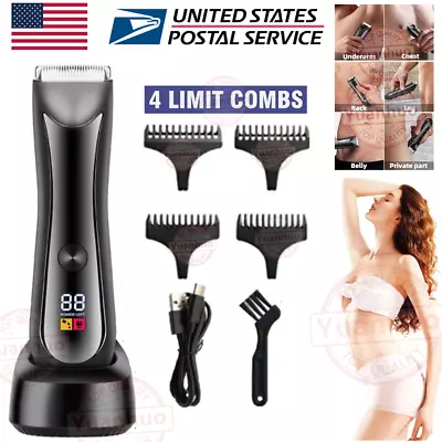 For Men Women Private Pubic Hairs Trimmer Groin Body Hair Ball Shaver Clipper US - Image 1 of 4