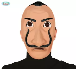Fancy Dress Bank Robber Face Mask Dali Facemask Heist type fg - Picture 1 of 3