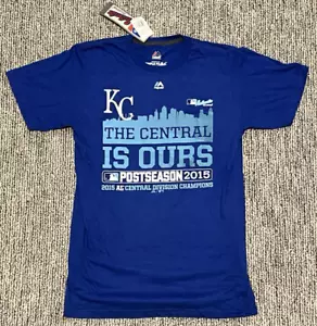 Maglia Kansas City Royals 2015 postseason M Central Is Ours MLB ALCS Triple Peak - Foto 1 di 11