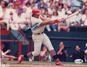 JOSE CANSECO AUTOGRAPH 8X10 PHOTO JSA COA AUTO SIGNED TEXAS RANGERS SWINGING - Picture 1 of 2