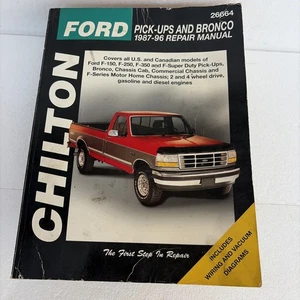 Chilton's Ford Pick-Ups and Bronco 1987-96 Repair Manual 26664 Used Condition - Picture 1 of 7