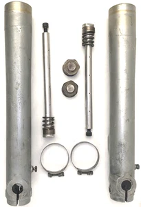 1969-73 Husqvarna CR WR 125 175 250 360 400 Fork legs and caps parts OEM 450 - Picture 1 of 10