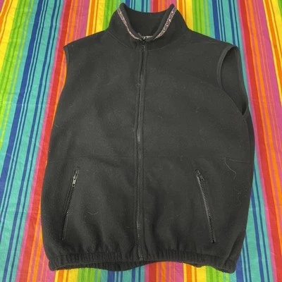 Timberline Colorado Fleece Vest Full Zip Black Men’s L Large Made In USA H55 - Image 1 of 4