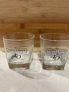 FORTY CREEK WHISKY SET OF 2 GLASSES - Picture 1 of 3