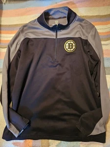 Boston Bruins 1/4 Zip Pullover Sweatshirt Jacke Größe L  - Bild 1 von 6