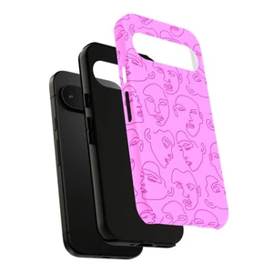 Case For Google Pixel (Pixel 9,8,7,6,5,4,4a,3,3a,2),Line Face Print - Picture 1 of 6