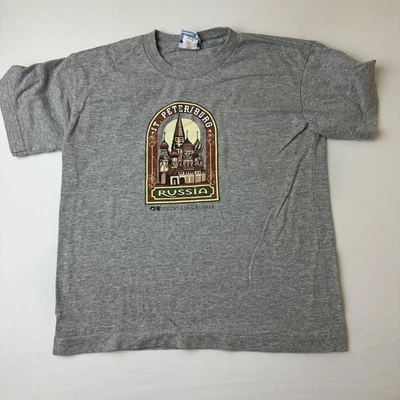 Princess Cruises San Petersburgo Rusia Camisa Juvenil Grande Gris Recuerdo Camiseta de Viaje Foto 1 de 4