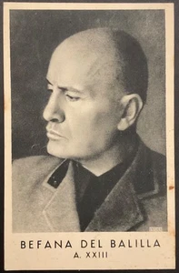 RSI BEFANA DEL BALILLA A.XXIII° 1945 CARTOLINA DI PROPAGANDA 1943.1945 - Foto 1 di 6