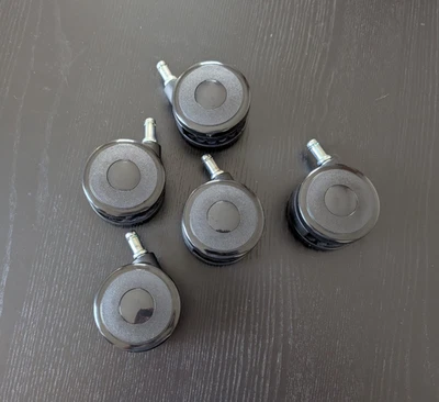 75mm Hard Floor Casters for Steelcase Leap V2 and others - Image 1 of 4