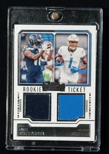 2023 Panini Contenders DUAL PATCH Jaxon Smith-Njigba Quentin Johnston RC #DS-14 - Bild 1 von 3