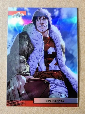 2024 Leaf Anime Nation серия 2 Joe Namath AN2B-10 красный 10/25 New York Jets  - Изображение 1 из 2
