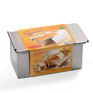Steel Square Bread Mold with Lid baking pan Largel 2383 Tiger Crown F/S w/Track# - Picture 1 of 7