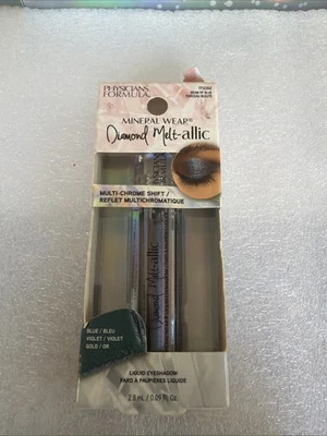 Physicians Formula Mineral Wear Diamond Melt-Allic, Liquid Blue Beam of Blue-NEW - Image 1 of 3