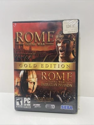 Rome Total War Gold Edition (PC, 2005) NEW Sealed | Includes Barbarian Invasion - Image 1 of 4