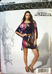 Miss New Look 6051 Pattern UNCUT Project Runway Mini-Dress Size 8-10-12-14-16-18 - Picture 1 of 2