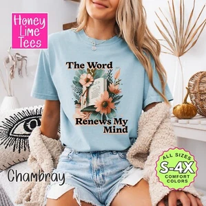 The Word Renews My Mind Christian Faith Graphic T-shirt, Tank Top, Sweatshirt - Picture 1 of 3