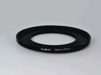 Fotodiox Metal Step Up Ring, Anodized Black Metal 52mm-77mm, 52-77mm - Image 1 of 4