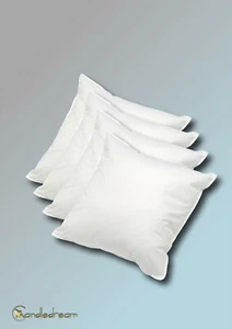 4er Set 40x40cm Daunenkissen Füllkissen kissen Innenkissen Sofakissen weiß 450g - Imagen 1 de 5