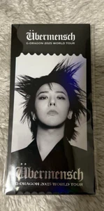 BIGBANG G-Dragon UBERMENSCH  PHOTO  TICKET  2025 WORLD TOUR in japan Osaka ver. - Picture 1 of 3