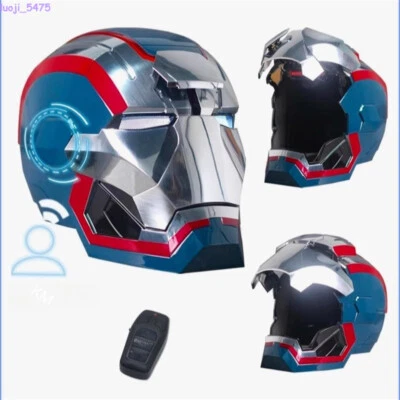 Iron Man Iron Patriot Helmet Electric Voice-Control Wearable Mask Cosplay Props Foto 1 de 4