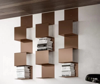 LIBRERIA ART-DESIGN IN METALLO LACCATA OPACA IN 28 COLORAZIONI x SOGGIORNO SALA - Immagine 1 di 4