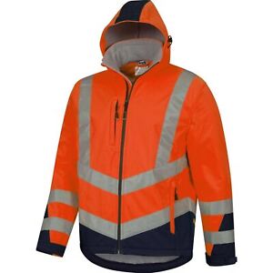 Warnschutz Softshelljacke Warnschutzjacke gelb orange Arbeitsjacke Safetytex