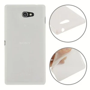 Custodia Protettiva Design Per Smartphone Sony Xperia M2 Aqua Bianca - Foto 1 di 5