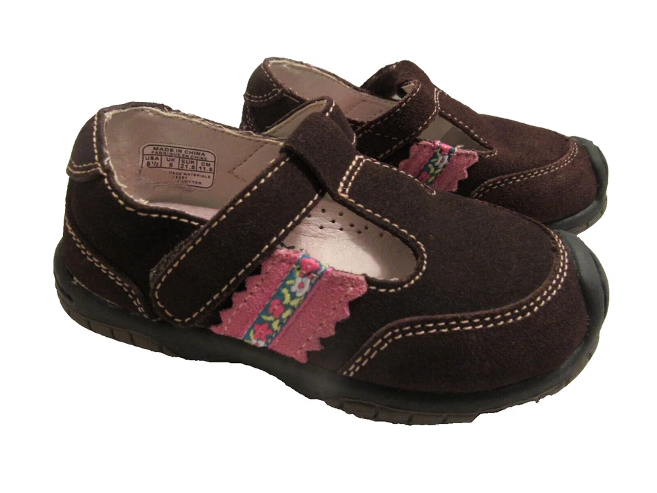 Weebok by Reebok T-strap Mary Jane Niño Bebé Niña Talla 5.5 EE. UU. Marrón Gamuza Foto 1 de 4