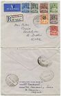 GOLD COAST to IRELAND WHARF POSTMARK IMPERIAL AIRMAIL 1938 REGISTERED..ZARIA Res