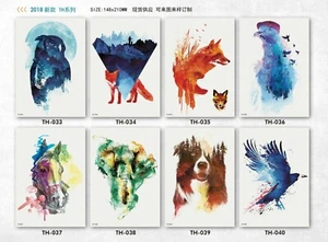 8 x Männer Temporär Wasserdicht Tattoo Körper Arm Aufkleber USA - Bild 1 von 1