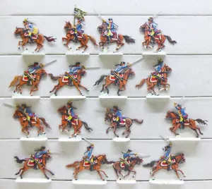 16 Zinnfiguren Preussen Dragoner Kavallerie 7jähriger Krieg 30mm Luxusbemalung - Bild 1 von 1