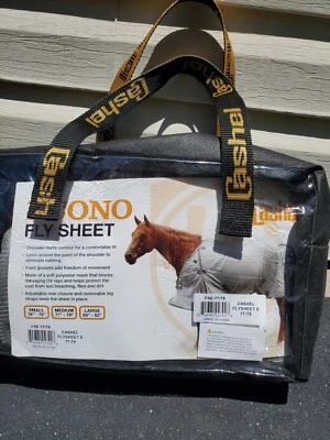 Cashel ~ Econo Horse Flysheet ~ 中号 77 英寸/ 79 英寸 ~ 轻量级(灰色) ~ 全新 — 第 1/4 张图片