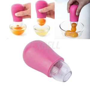 NEW Yolk Magic DeluXE WHITE Kitchen Cooking Silicone Egg Yolk Suction Separator  - Picture 1 of 8