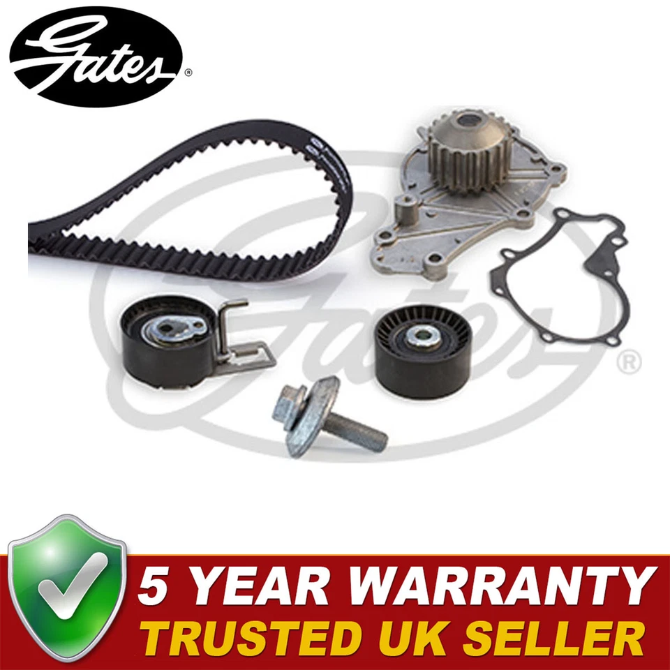 Gates Timing Cam Belt Kit + Water Pump Fits Ford Citroen Peugeot #1 - Image 1 of 1
